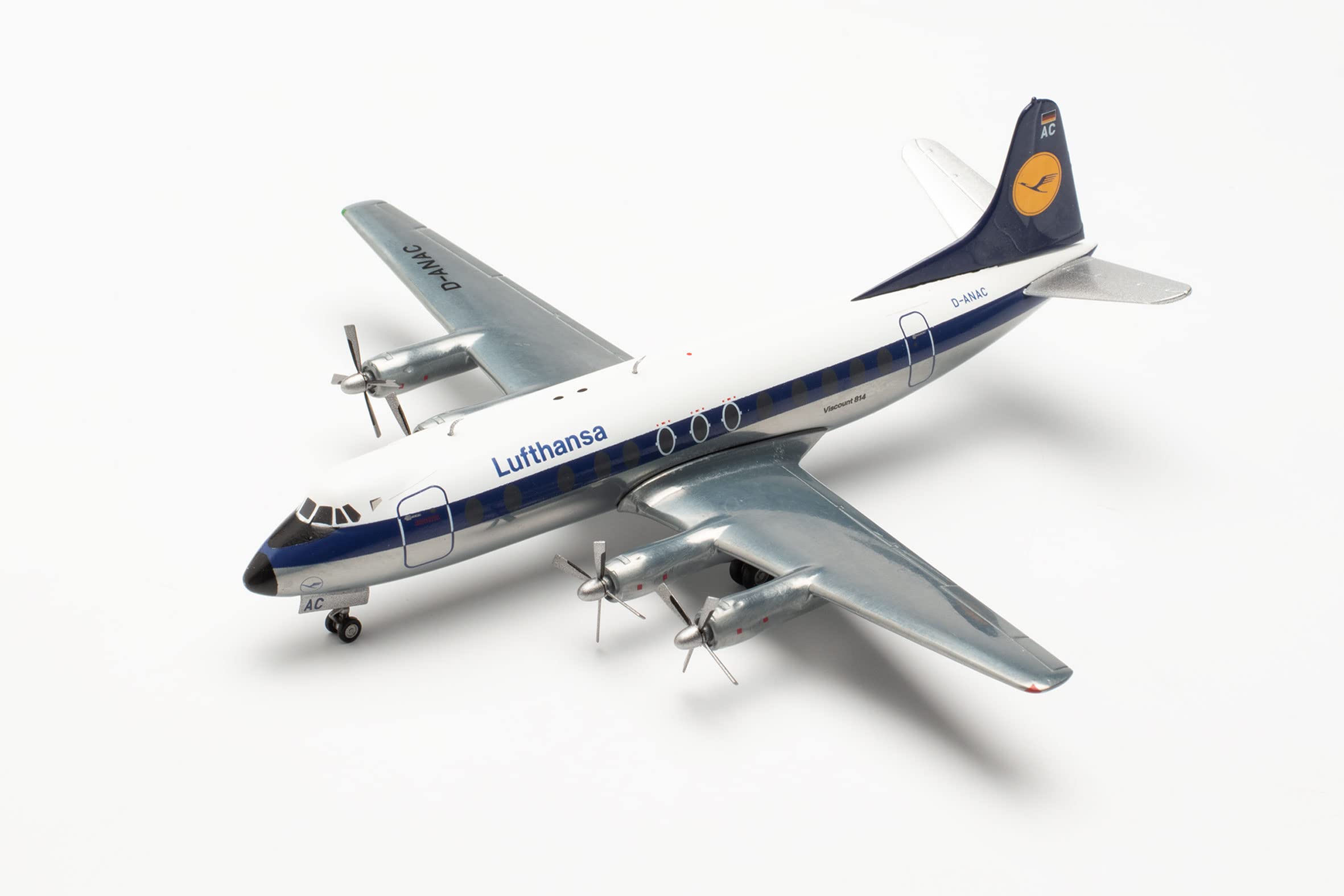 herpa Modellflugzeug Vickers Viscount 800 - Lufthansa