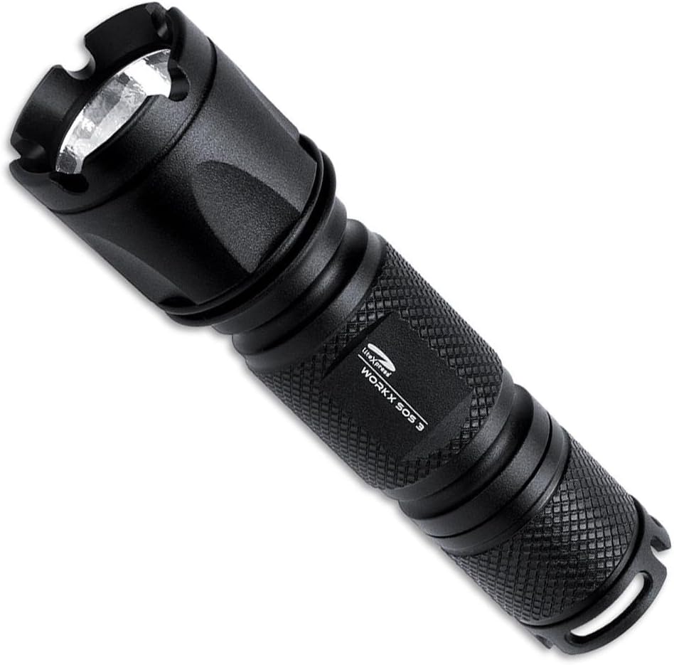 LiteXpress LXL432001 Led Aluminium Flashlight Workx SOS 3 with 1x AA/ 62 Lumens (ANSI)