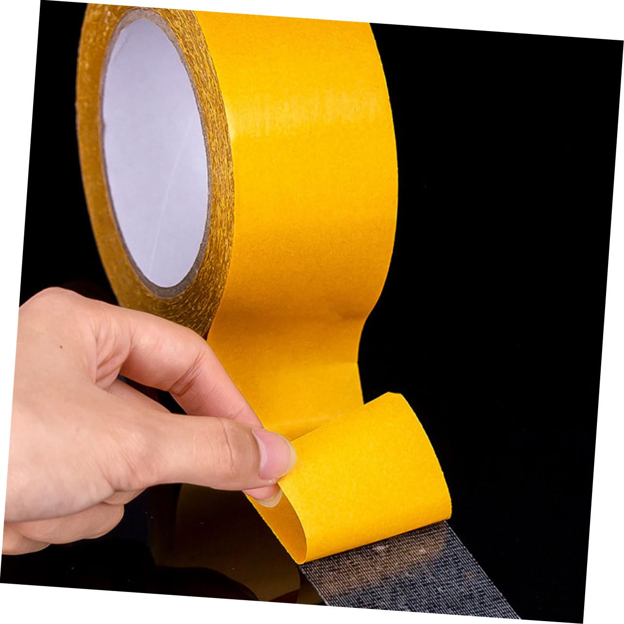 Amosfun 4 Rouleaux Ruban Adhésif Double Face Extra Fort Ruban Autocollant pour Tapis Décorations Projets DIY Adhésion Fiable Facile à Installer