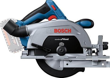 Bosch GKS 185-Li Cordless Circular Saw, Blade 165 mm, 5,000 rpm, Brushless Motor, Brake System, 2.8 kg + 1 Bosch saw blade (Solo Tool - 18V Batteries & Charger sold separately), 1 Year Warranty