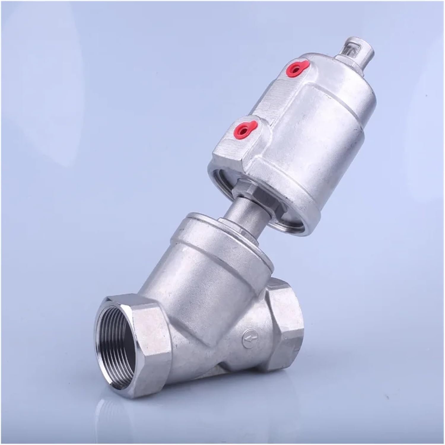 DN Series High Temperature and Corrosion Resistant Steam Pneumatic Valve Y Type Internal Thread Angle Seat Valve.(DN20 Plastic Head)