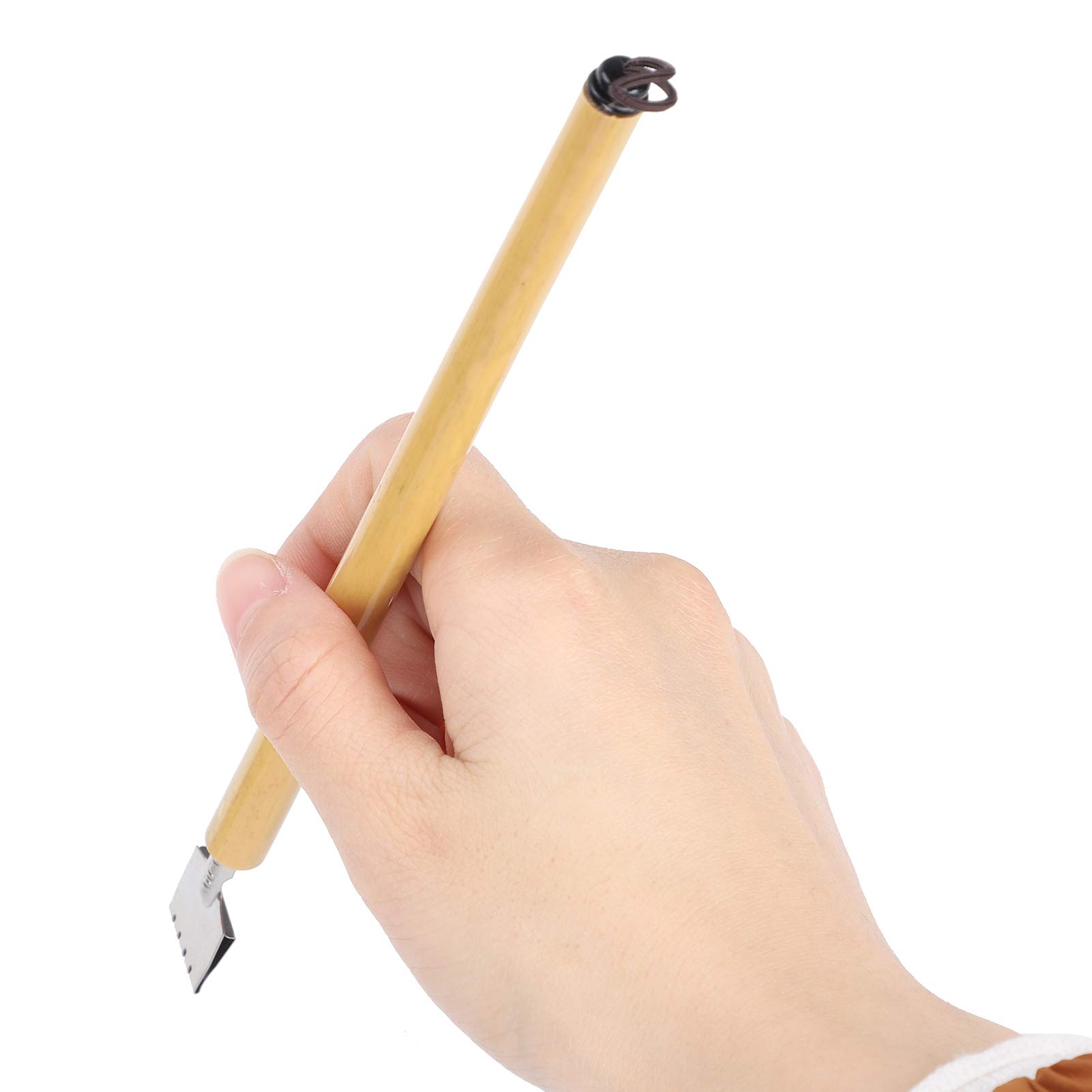 Penna per calligrafia, materiale di bambù naturale 5 pezzi di materiale scolastico Penna a immersione, kit di pittura per artisti(Parallel line pen nib set)