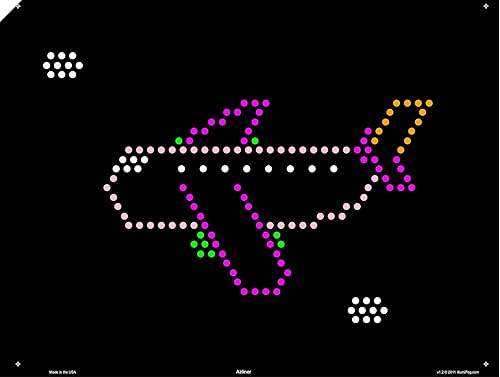 Miniatura 5 de IllumiPeg Things That Go - Plantillas de repuesto para Lite Brite Cube, pantalla plana y Four Share (10 hojas, 7 x 7)