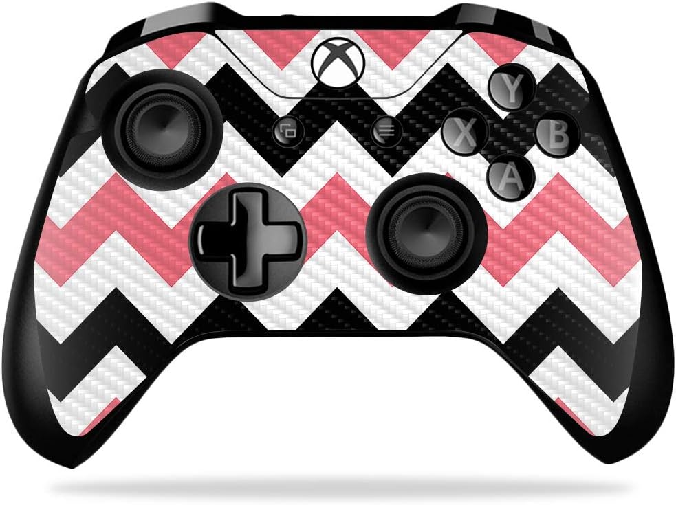MightySkins Carbon Fiber Skin for Microsoft Xbox One X Controller - Happy Cactus | Protective, Durable Textured Carbon Fiber Finish | Easy to Apply, Remove, and Change Styles | Made in The USA