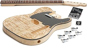 Solo TCK-10 DIY Electric Guitar Kit With Ash Burl Top