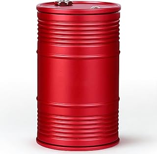 COLORBIRD 灰皿 ドラム缶 携帯灰皿 おしゃれ 車 蓋付き 屋外 スタンド 車用灰皿 車用 大容量 スタンド灰皿 蓋付き灰皿 (赤)