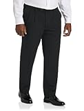 by DXL Men's Big and Tall Easy Stretch Pleated Dress Pants