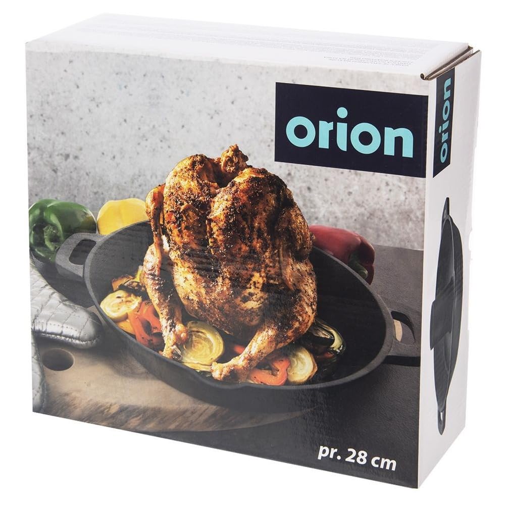 orion group Bratpfanne mit Hähnchenständer Geflügelbräter Hähnchenbräter