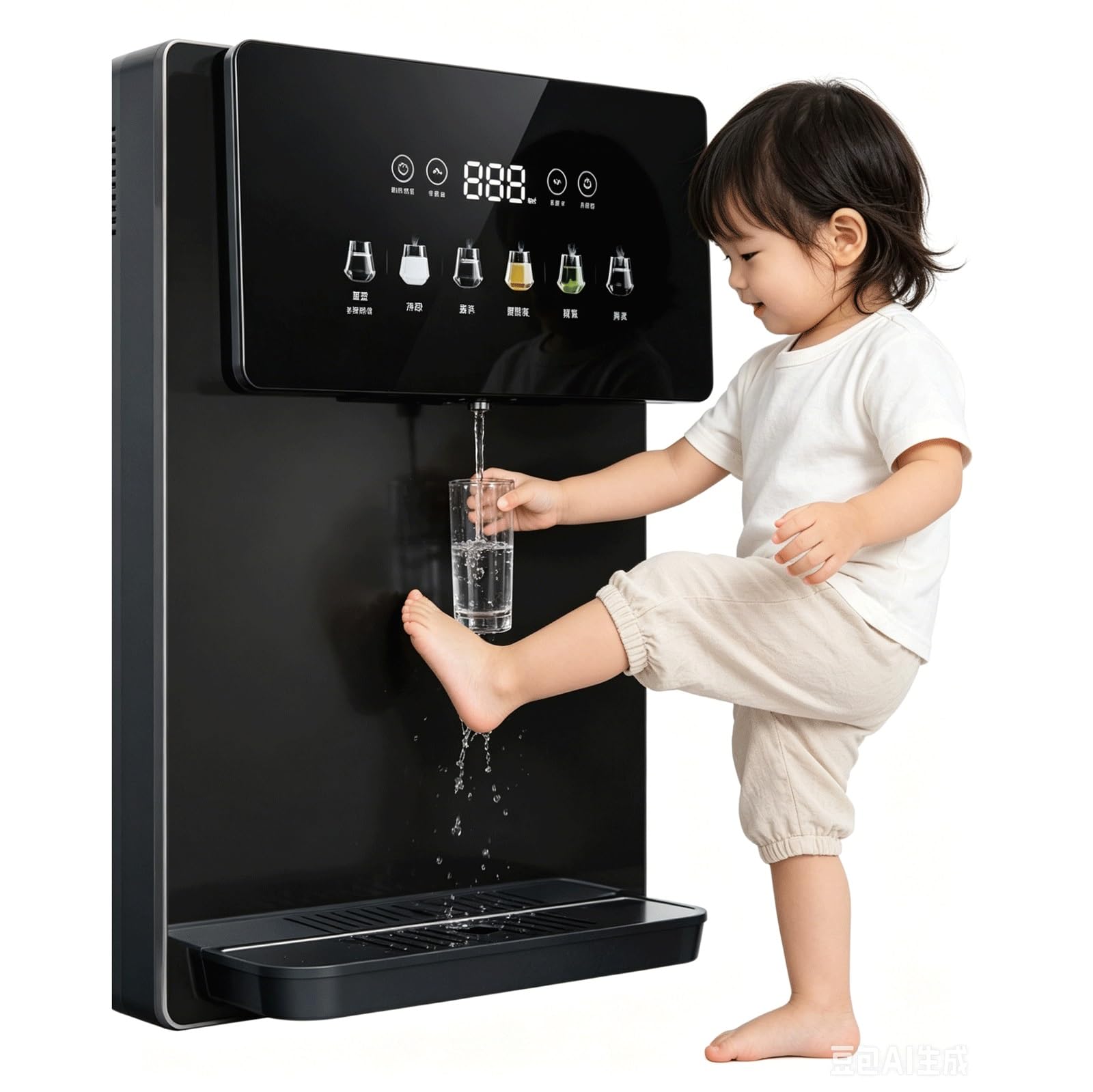 Eau chaude et froide instantanée avec ce distributeur mural compact