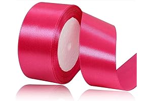Hot Pink Ribbon 1.5 Inch Solid Satin Ribbon