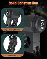 Vista 5 de Interruptor de manillar de motocicleta Plug and Play de 12 V ATV interruptor de luz de manillar pulsador de botón impermeable de encendido y apagado