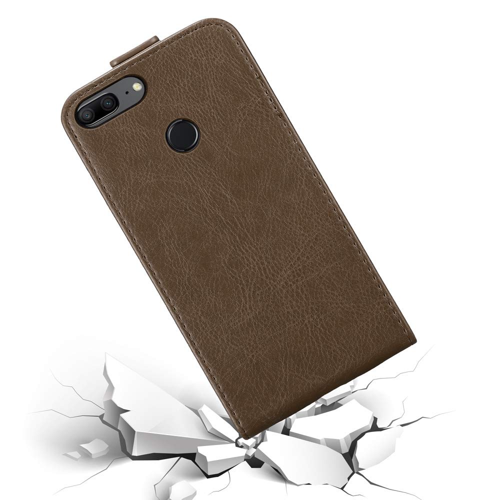 Cadorabo Custodia Libro per Huawei P9 Lite in Bruno Café - con Vani di Carte, Funzione Stand e Chiusura Magnetica - Portafoglio Cover Case Wallet Book Etui Protezione