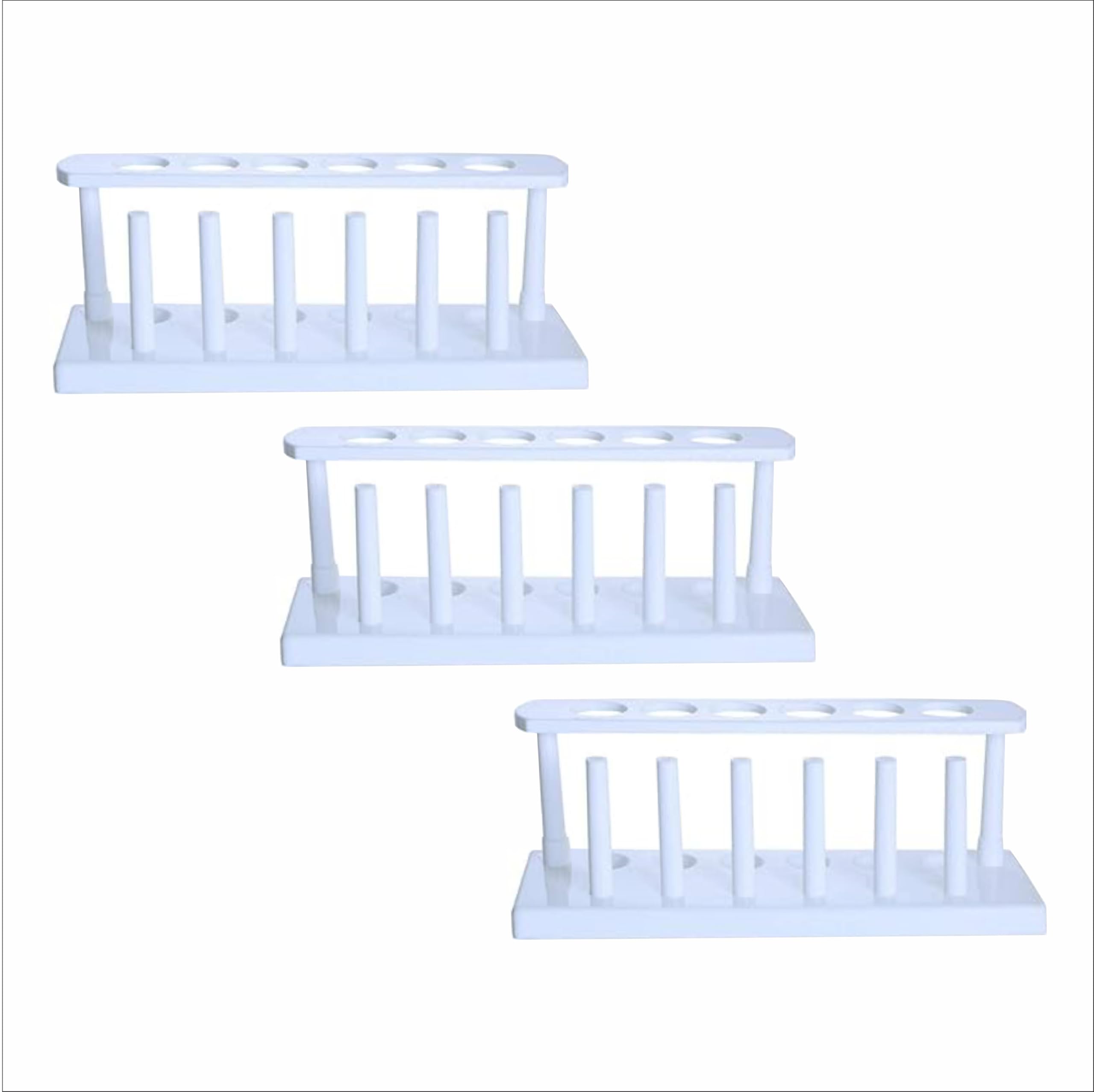 VVS Polyppropylene Set of 3 Test Tube Stand with Drying Pins, 6 Tube, For School College Lab Laboratory, Chemistry (B0D2FKHYNF) Amazon Price History, Amazon Price Tracker