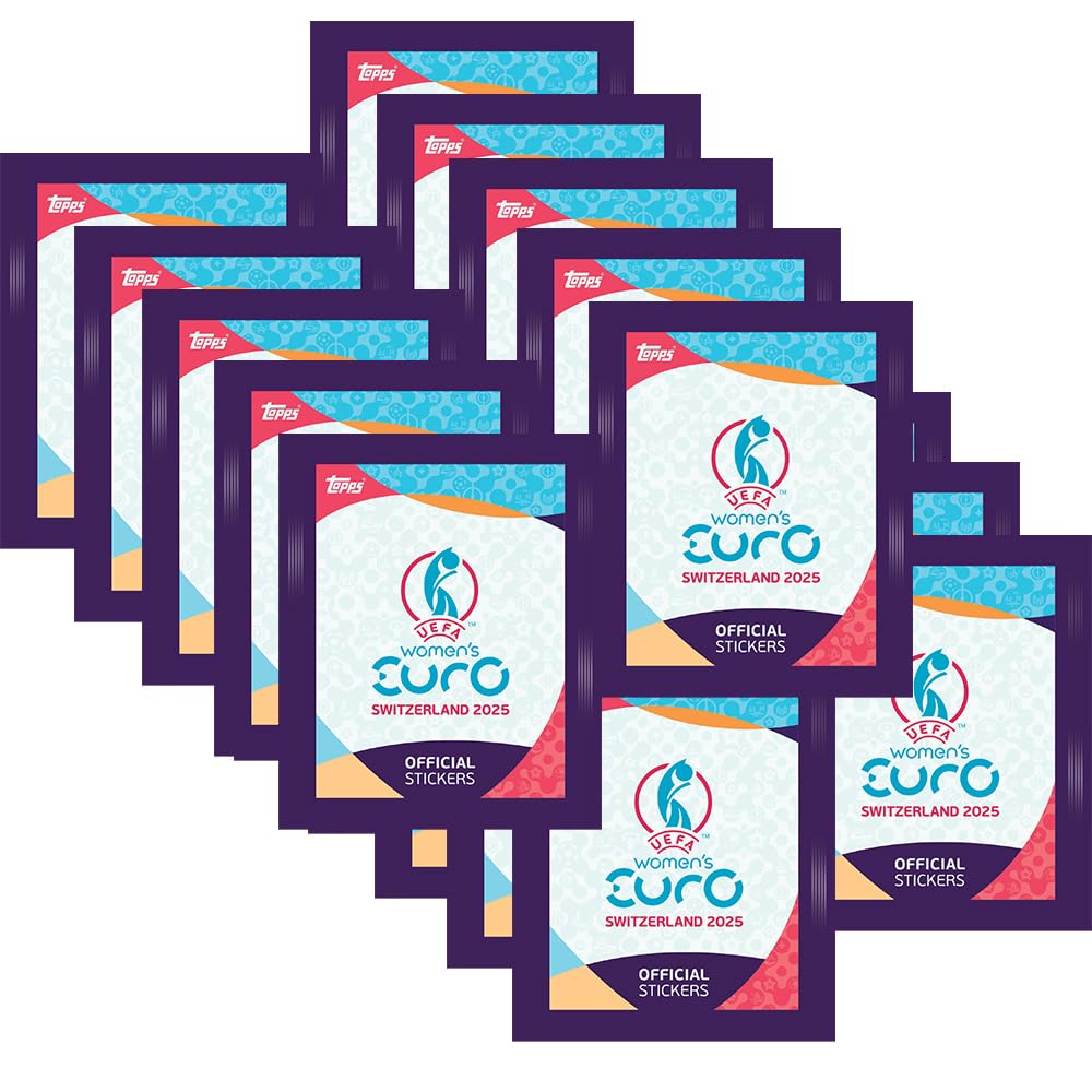 Bundel met UEFA Women's EURO 2025 Switzerland - verzamelsticker - 1 multipack exclusieve Collect-it hoezen