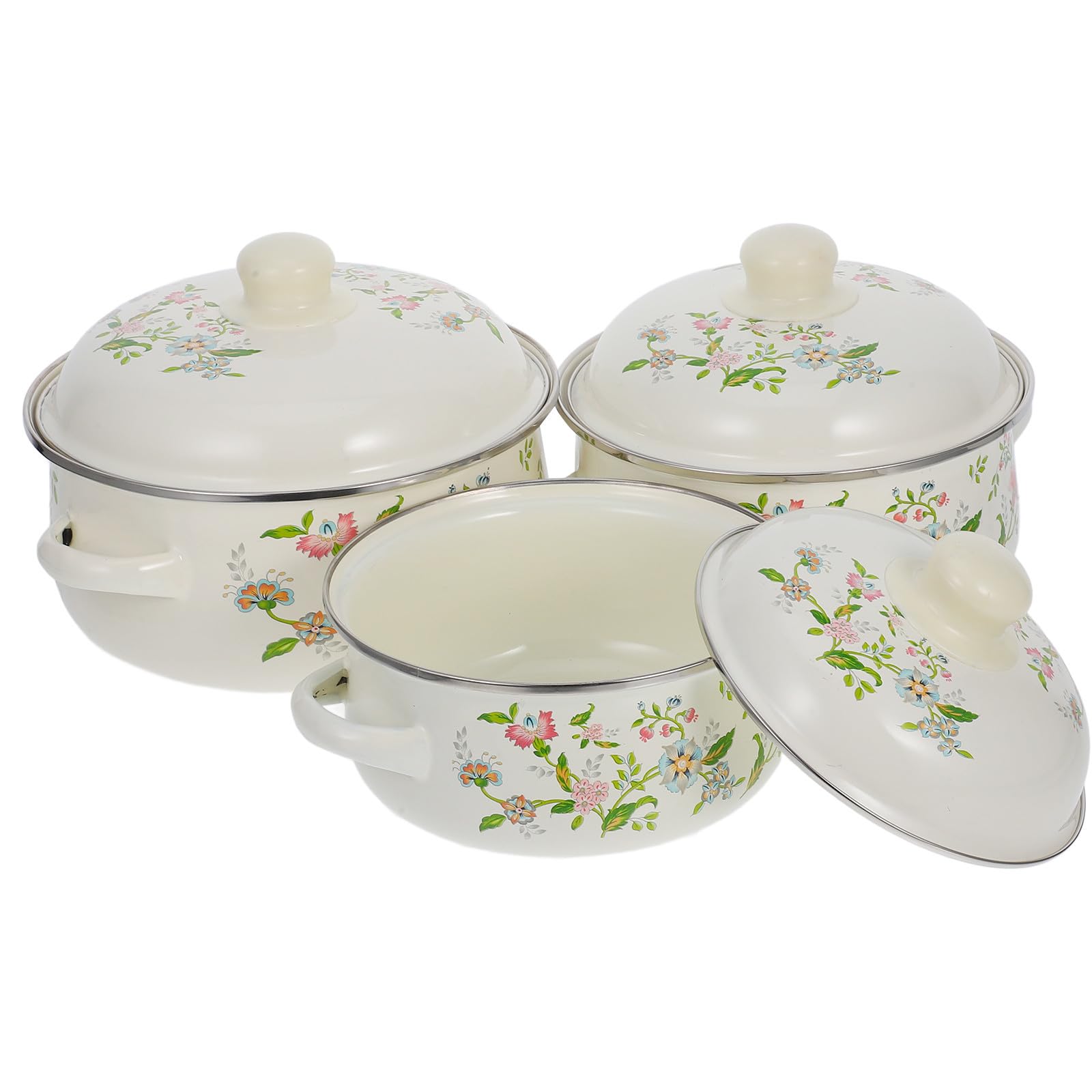 Casseroles en émail beige anti-adhérence naturelle pour réussir vos cuissons