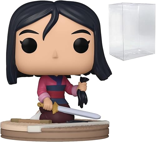 POP Disney: Ultimate Princess - Figura de vinilo de Mulan Funko (con funda protectora de caja compatible), multicolor, 3.75 pulgadas