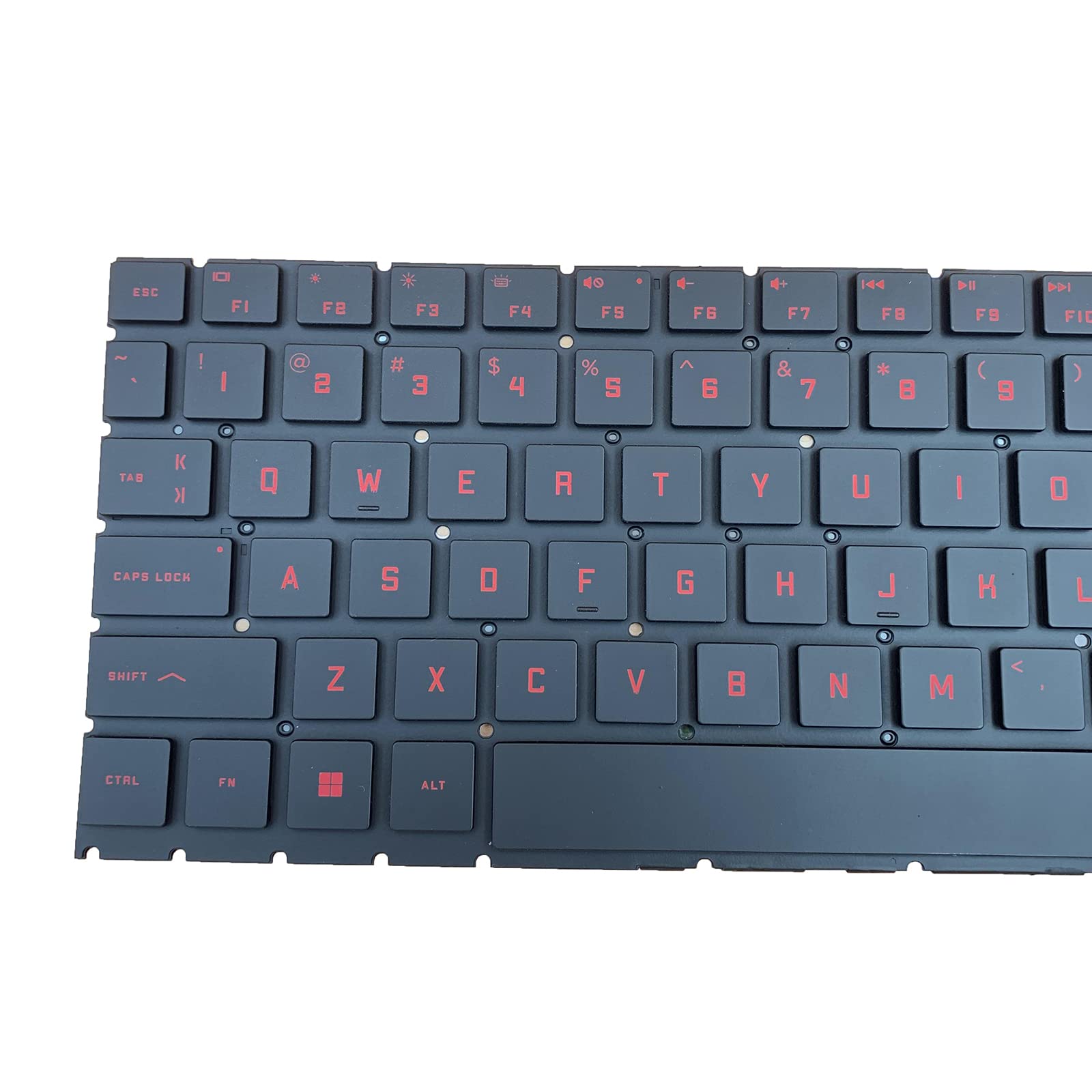 Amazon | Tiugochr ノートパソコン交換用 US レイアウト レッド