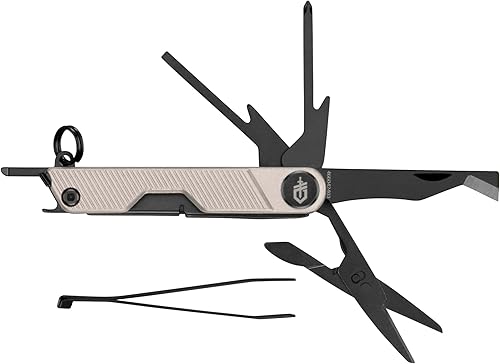 Gerber Gear Armbar Mini - Multiherramienta de viaje 8 en 1 con abridor de paquetes, destornillador y tijeras, equipo de aventura EDC para