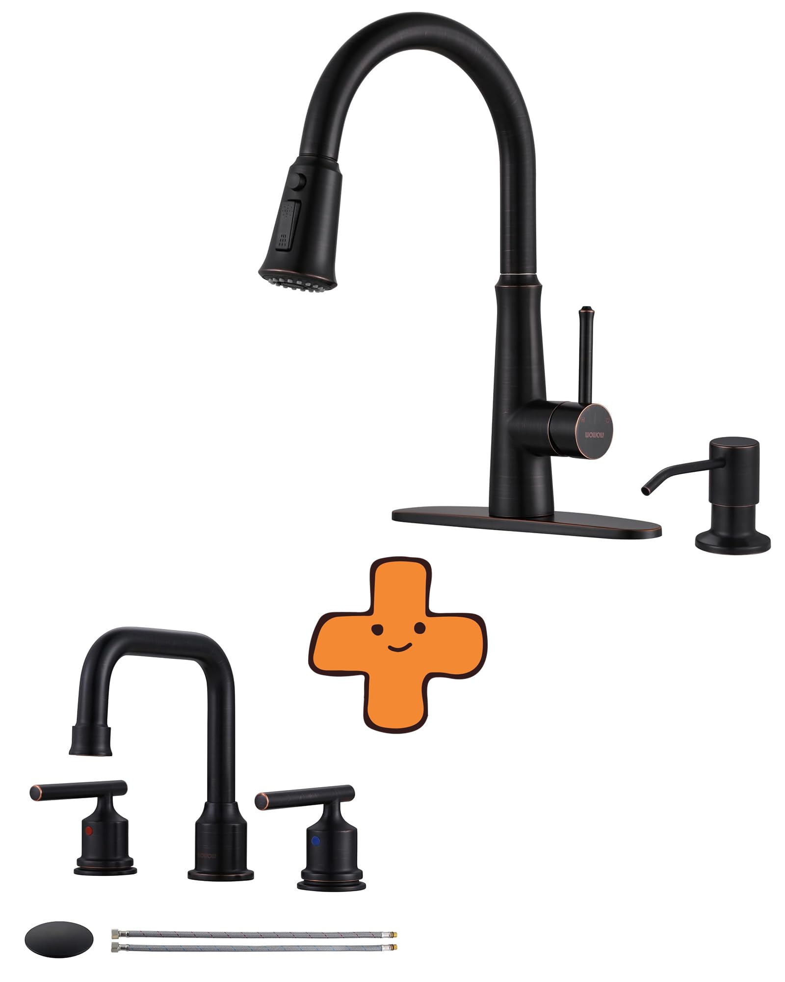 Jnfidosr Kitchen Faucet With Sprayer And Bathroom Faucet