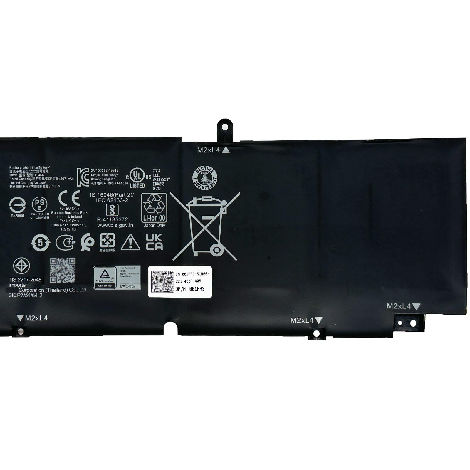 Amazon.com: EPYOBW XG4K6 Laptop Battery 97Wh 8071mAh 11.4V Series
