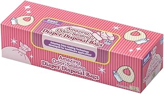 BOS Amazing Odor Sealing Baby Diaper Disposal Bags - Durable and Unscented [Size: S, Color: Pink] (150 count, Pack of 1) (150 Bags)