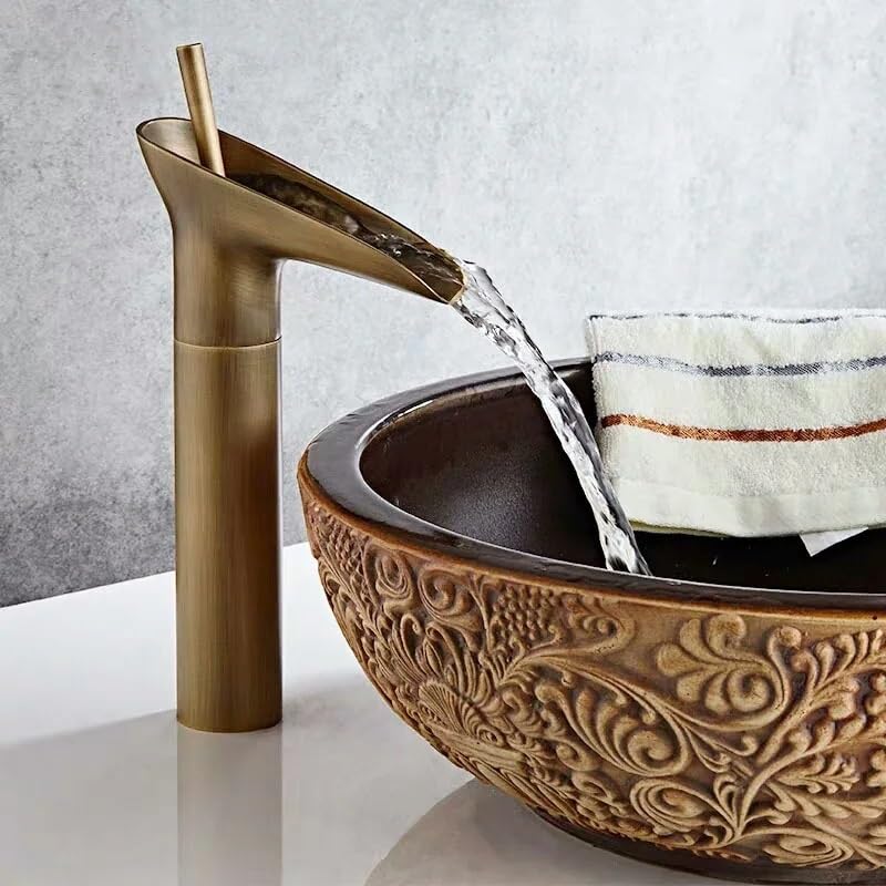 Jednootworowa bateria umywalkowa, nowoczesna bateria łazienkowa z regulacją wody zimnej i ciepłej, wykończenie w chromie, elegancka modernizacja toaletki, łatwa w montażu i konserwacji, odpowiednia