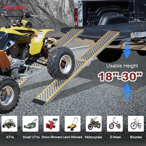 Rampa plegable para moto de aluminio 79 pulgadas 1200 lbs miniatura 6