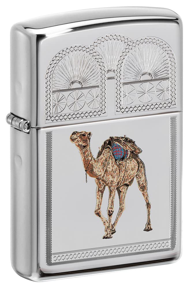 Zippo C003779 250 Camel High Polish Chrome Windproof Lighter Zippo C003779 250 Camel High Polish Chrome Windproof Lighter