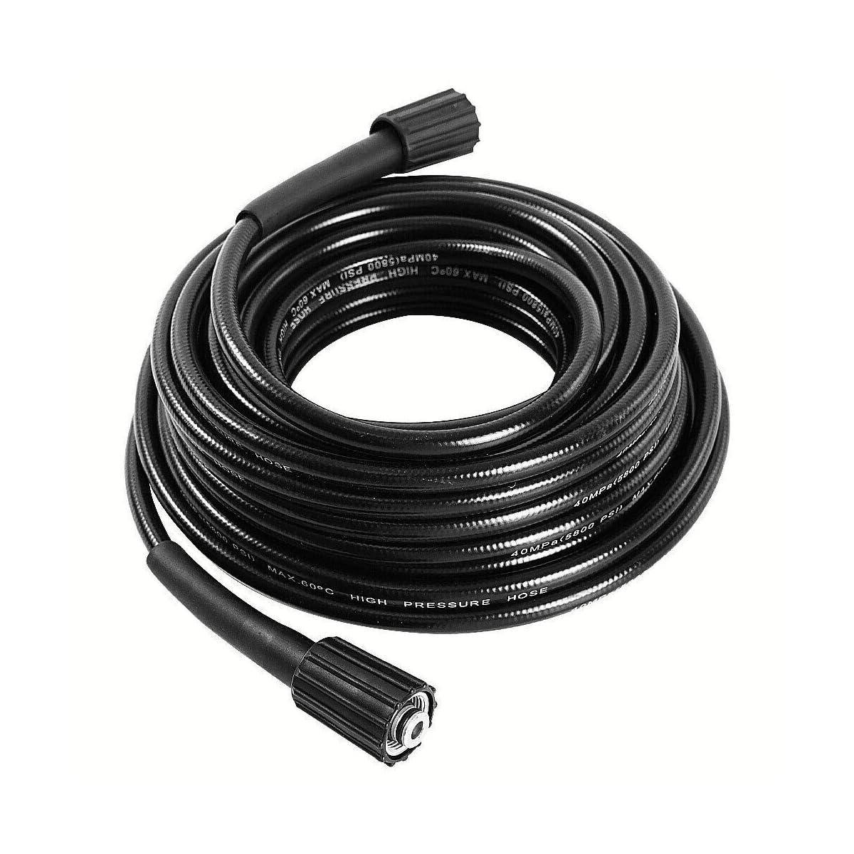 5800PSI High Pressure Washer Hose M22-14mm Power Washer Extension Hose 50FT, Black, KGTGXGYSG-1