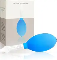 Desentupidor de tubo de Eustáquio, dispositivo de alívio de enxaqueca e congestionamento de congestionamento de zumbido, equilíbrio de pressão interna do ouvido (azul, tamanho único)