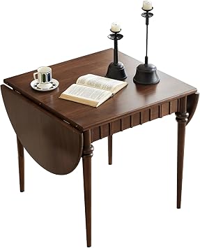 Folding Expandable Dining Table Drop Leaf Tables Foldable Kitchen Table for Small Spaces Dining Living Room Apartment