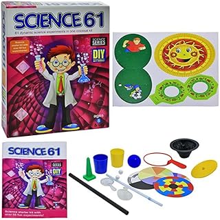 DIY Science 61 Experiment Kit for Kids Fun & Educational Science Lab Set for Learning Physics, Chemistry & Optics STEM Activity Kit for Boys & Girls Ages 8+