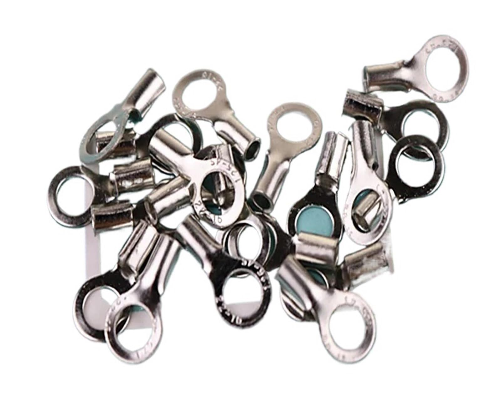Terminal RNB1.25-4S de anillo de 4mm sin aislar tipo TO para cable redondo, 10 piezas