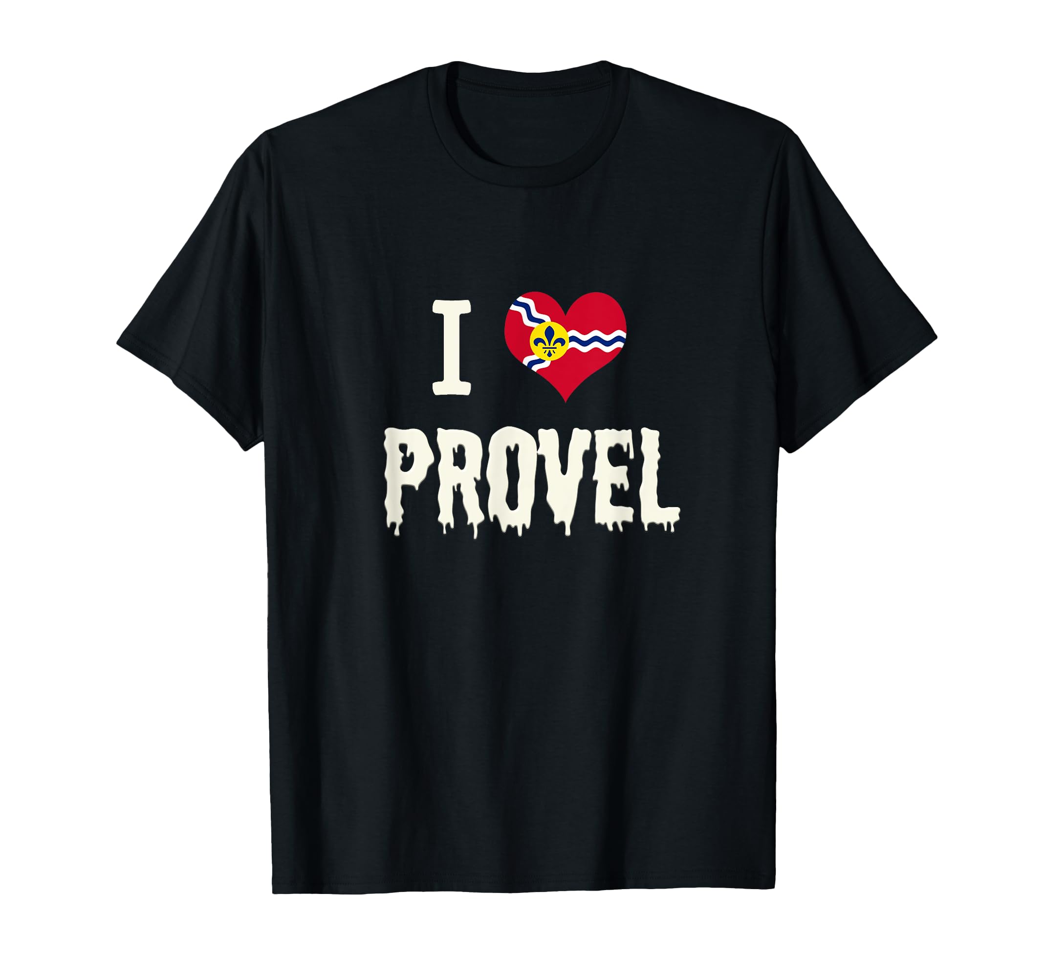 St. Louis Flag Provel Cheese Design I Heart Provel T-Shirt