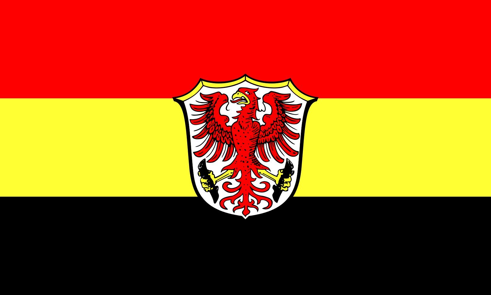 Drapeau paysage de Zorneding haut de gamme 1.35m² en tissu résistant