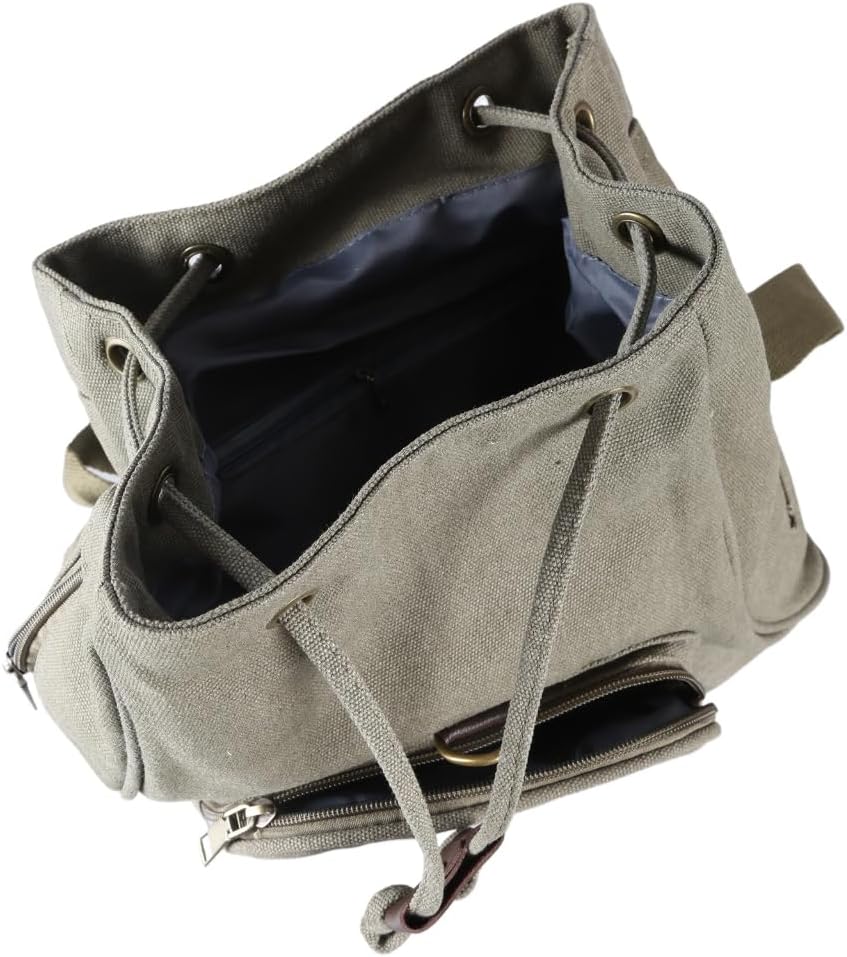 Stylish Canvas Backpack for Women Travel Daypack Trendy School Bag with Spacious Storage