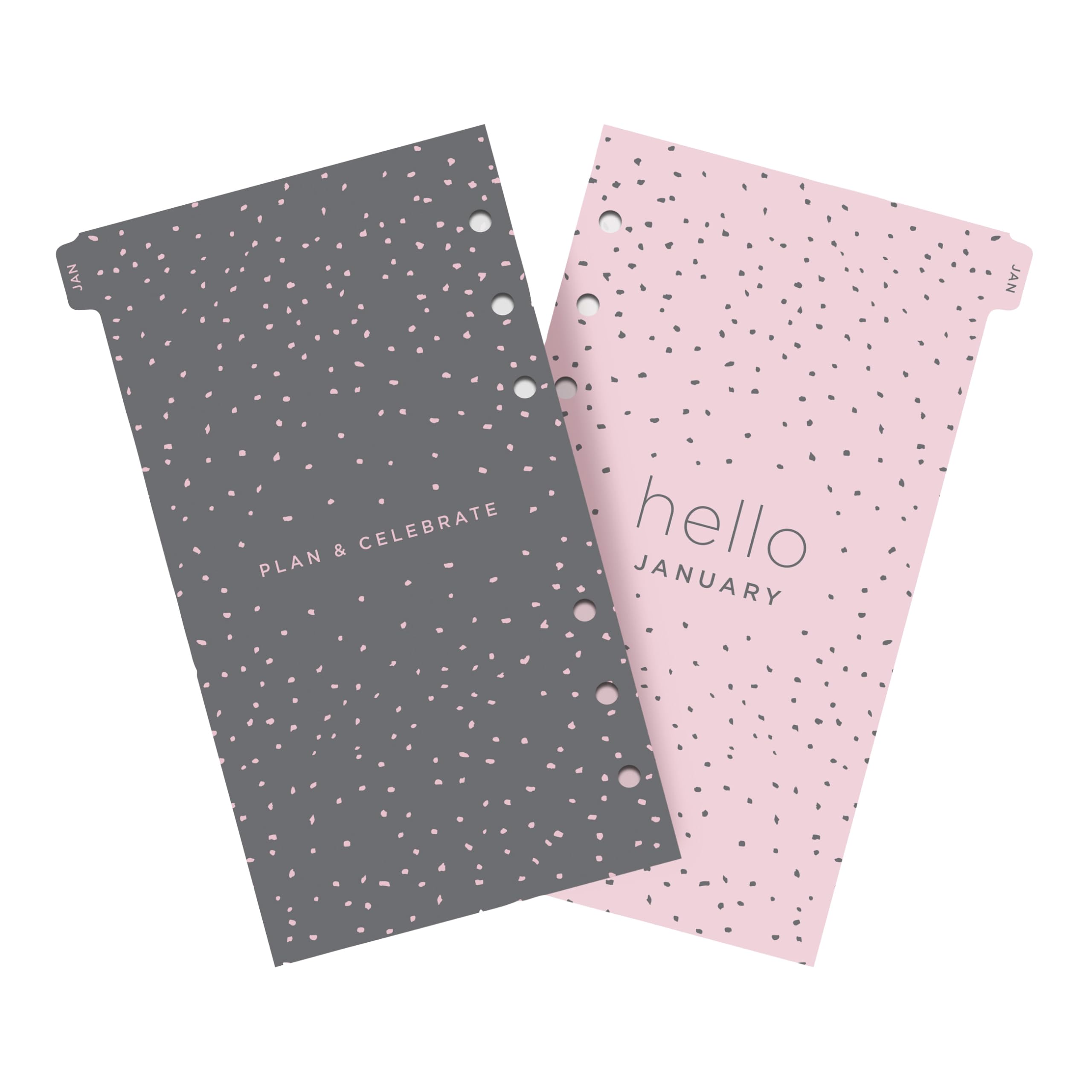 Filofax Recharge d'agenda 2027 format personnel/compact, semainier, confettis minimal, multilingue : cinq langues, 2027 (C68491-27)