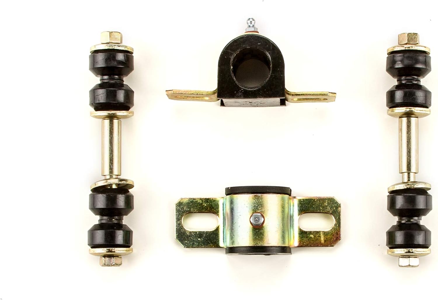Black Polyurethane Sway Bar Links Bushings Set Compatible with Chevrolet Corvette OEM Spec Replacements (4 Piece Kit)