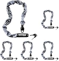 Vista 5 de Kryptonite Keeper 785 Candado de Cadena para Bicicleta, 2.8 Pies de Largo, Candado de Cadena para Bicicleta Resistente Antirrobo con Llaves