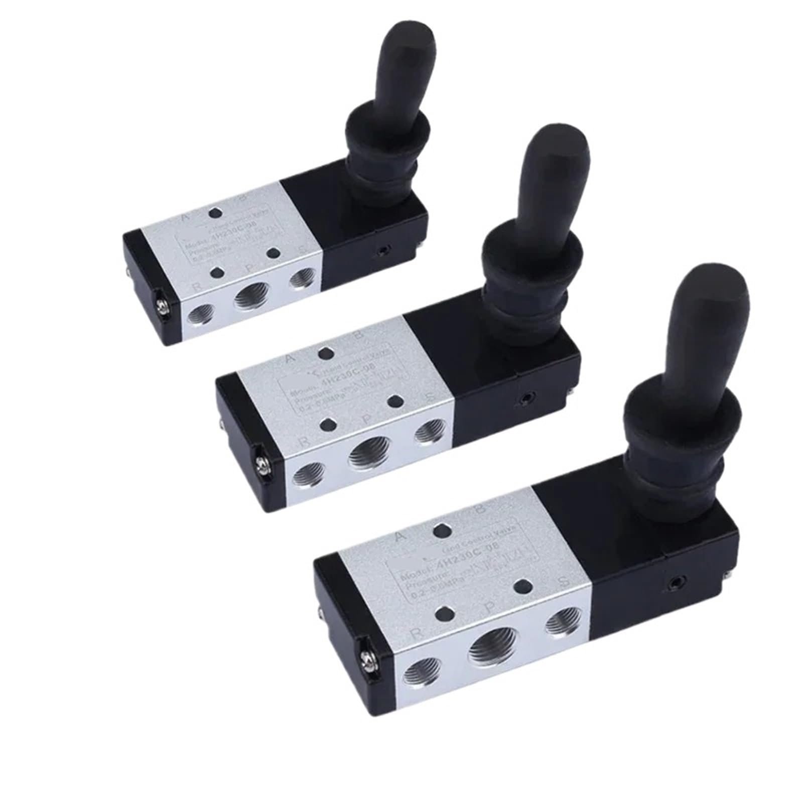 Vanne 4H230E-08 commande manuelle pour piloter un vérin pneumatique double effet