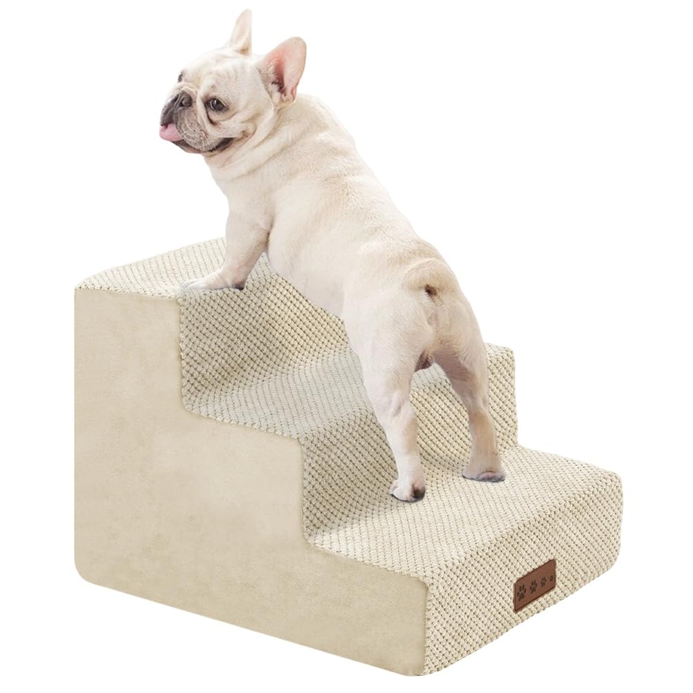 Escalera extra para perro Jnchdghwa con placa de soporte estable para salon y dormitorio
