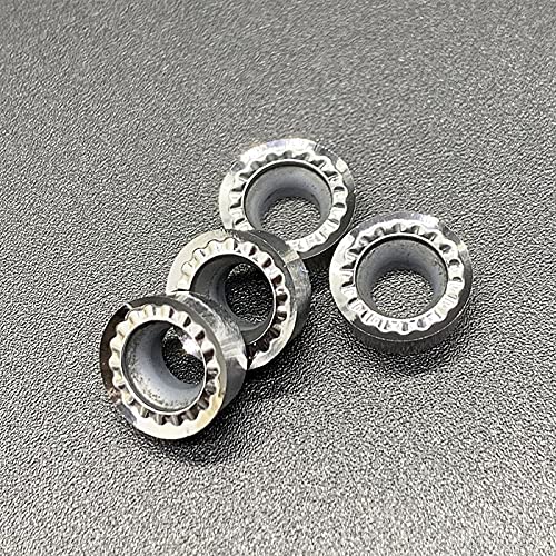 10pcs RCGT0803MO RCGT10T3MO AK RCGT1204MO AK H01 Carbide CNC Lathe Turning Round Insert Aluminum Alloy Tools Processing Aluminum(RCGT0803MOE AK)