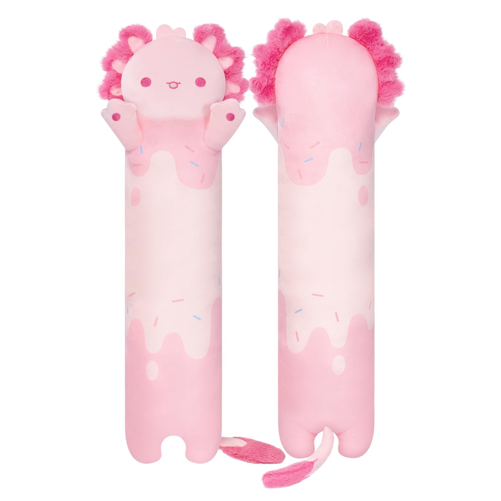 Mewaii 130CM Kuscheltier Kawaii Katzen Plüsch Kissen Grau Stofftiere Lang Kätzchen Plüschtier Ausgestopftes Tier Spielzeug Kuschelkissen Geschenk Plüschkissen — view 15