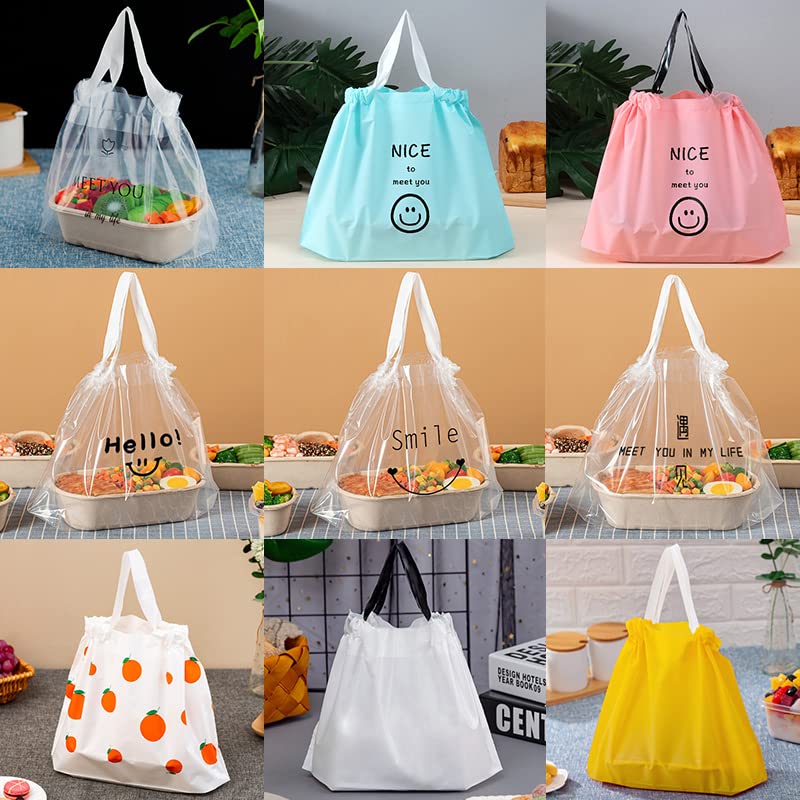 30/50 PZ Vari Modelli Maniglie Sacchetti Regalo Caramelle Sacchetti Con Coulisse Per Biscotti Snack Pacchetto Da Forno Forniture Per Feste Evento-15,30 PZ, 25x35 cm