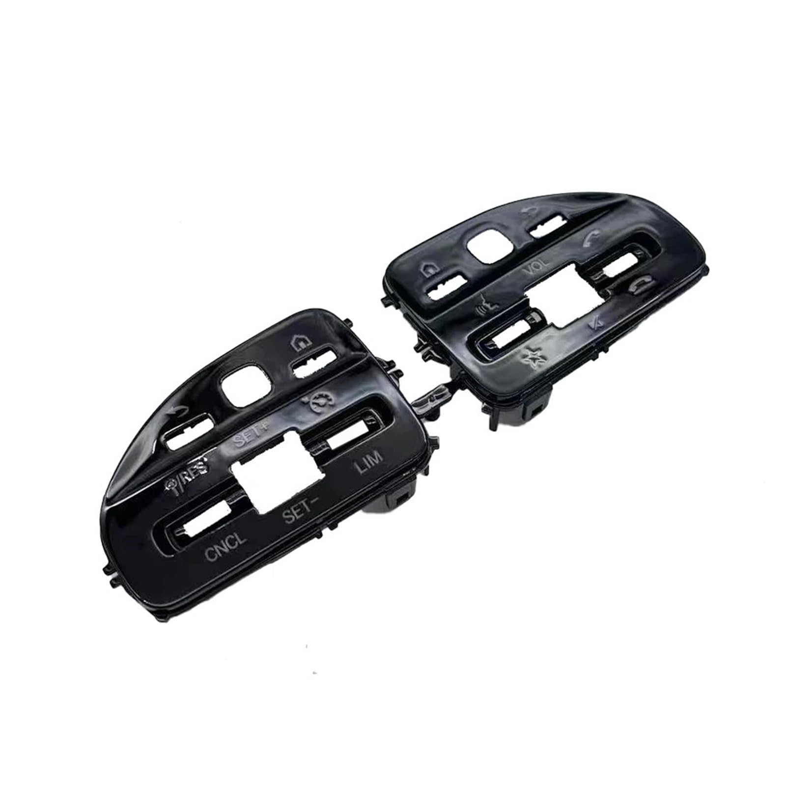 Boutons commande volant de remplacement pour Benz AMG coque noire usée