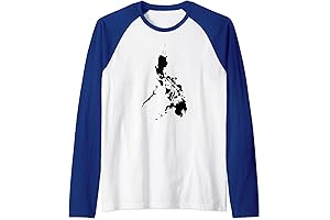 The Ultimate Ex-Pat's Pride: Philippines Map Raglan Baseball Tee