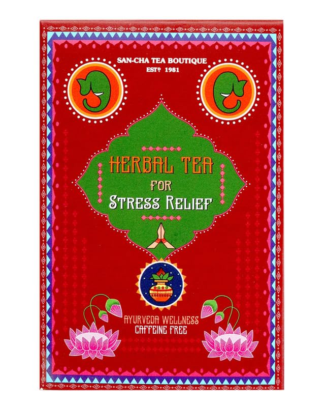 Image of SAN-CHA Tea Boutique Herbal Wellness Gift Box | Stress Relief, Sleep, Memory & Digestion Teas | Loose Leaf Herbal Assortment | 100g | Since 1981