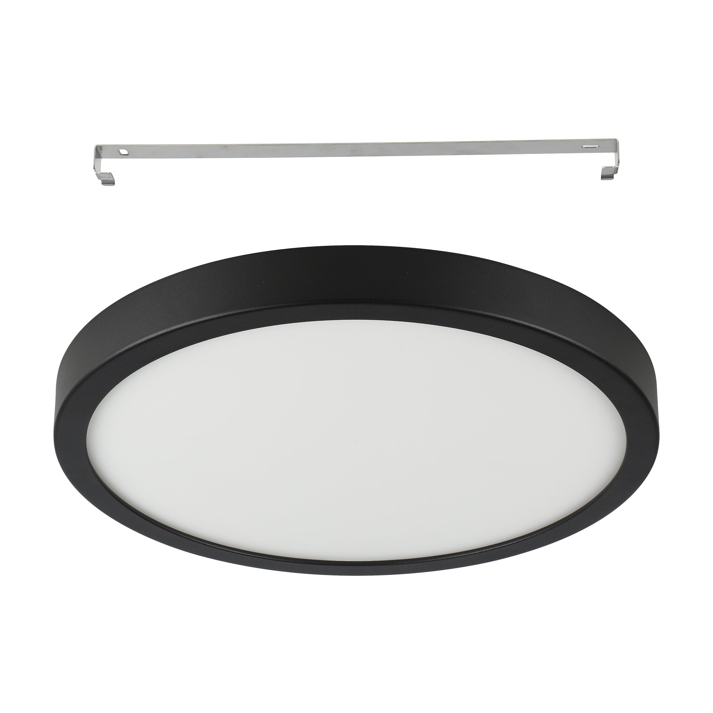 EGLO LED lampa sufitowa zewnętrzna Argolis 2, oświetlenie na ścianę i sufit | lampa zewnętrzna z metalu w kolorze czarnym i tworzywa sztucznego w białym, ciepła biel, IP44, ⌀ 28,5 cm