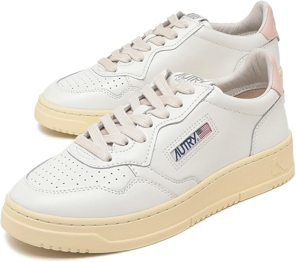 Amazon | [オートリー] スニーカー メダリスト ホワイト ピンク