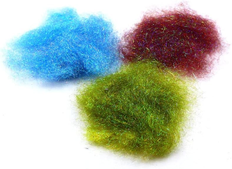 Ice Dub Dispenser 15 Colors Assorted Fiber Fly Tying Dubbing Nymph Fly Tying Materials